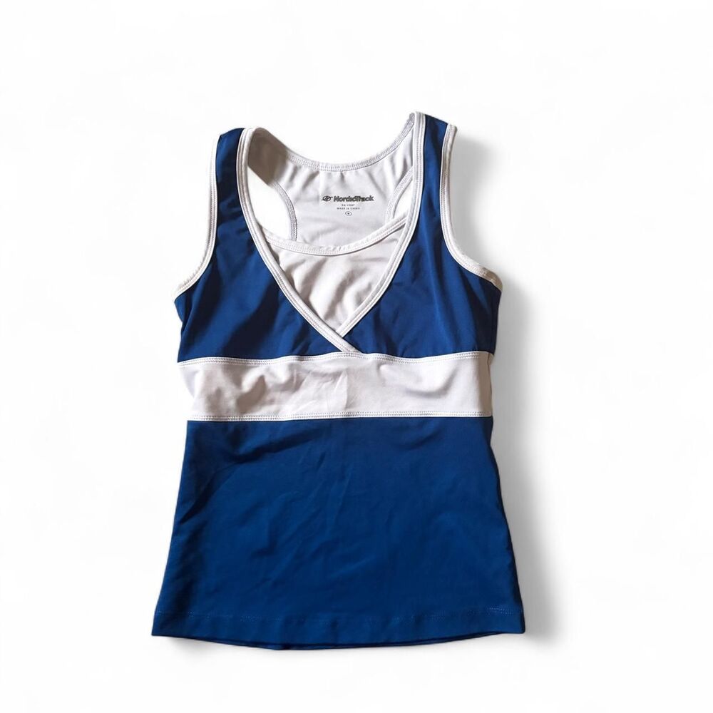Unbranded Women's Blue and White Vest